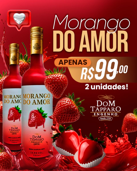Morango Lovers –Bebida Alcoólica Mista Morango do Amor - 750ML 2 Un. - comprar online