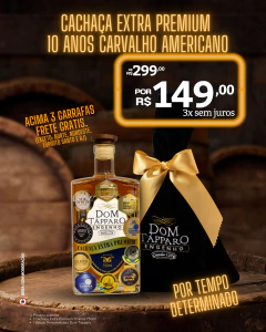 Cachaça Extra Premium 10 Años Carvalho Americano - comprar online