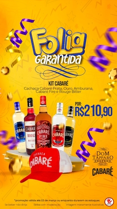 Kit Cachaça Cabaré & Folia