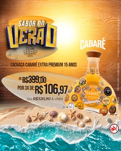 Cachaça Cabaré Extra Premium 15 Anos - comprar online