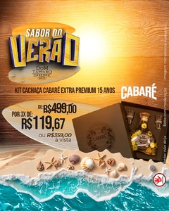 Kit Cachaça Cabaré Extra Premium 15 Anos - comprar online