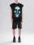REMERA NEGRA ESTAMPADA TALLE S - comprar online