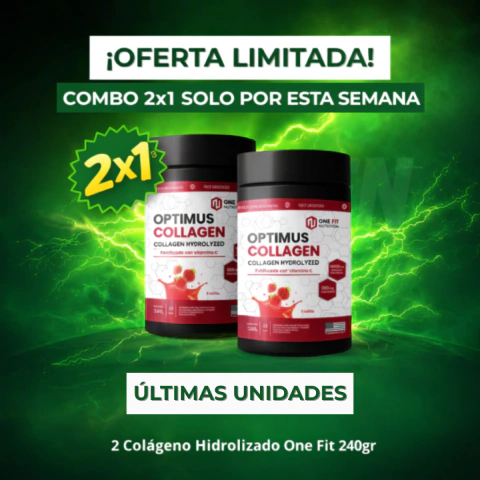 2x1 Colágeno Hidrolizado One Fit con Vitamina C + Envío gratis