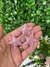 Aplique de Estrela Rosa com Gliter (tecido)