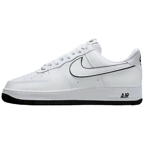 Nike Air Force 1 Low White/Black Outline Swoosh