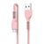 CABO PARA TIPO C LETRON ALTA RESISTÊNCIA, PVC, 1M - VQ-D88 ROSA