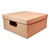 CAIXA ORGANIZADORA LINHO GRANDE 35 X 35 X 16 CM TERRACOTA