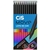 LÁPIS DE COR TRIANGULAR CIS MOVE 12 CORES - CIS