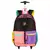 MOCHILA SESTINI CARRINHO EXTERNO CAPRICHO CONTRAST - PRETO E ROSA