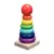 BRINQUEDO MONTESSORIANO MINI TORRE ENCAIXE COLORIDO 7 PEÇAS