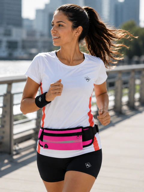 Riñonera deportiva fucsia