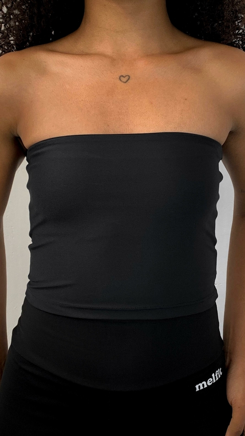 Cropped Tube Preto