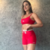 Short Aline Vermelho