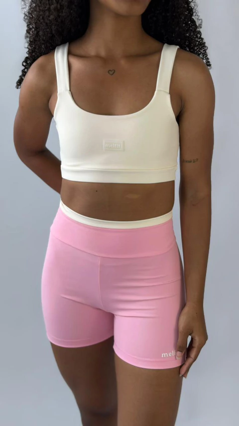 Conjunto Short Laura Rosa Candy + Top Isa Off