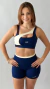 Conjunto Short Laura + Top Nalu Azul Marinho - comprar online