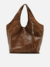 Imagem do Bolsa Hobo Preta Couro Grande Barbicacho