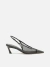 Scarpin Preto Tela Salto Kitten Bico Fino - comprar online