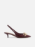 Scarpin Preto Salto Kitten Slingback Elos