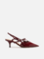 Scarpin Branco Salto Fino Slingback Laço - S2v - Revendedor Oficial Arezzo