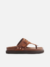 Sandália Papete Caramelo Suede Tira Fivela - comprar online