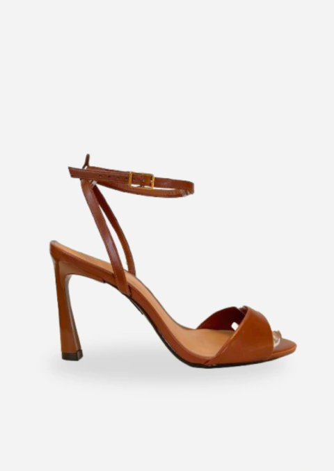 Sandália Salto Fino Alto Caramelo - comprar online