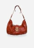 Bolsa Hobo Couro Grande Metal Sextavado - loja online