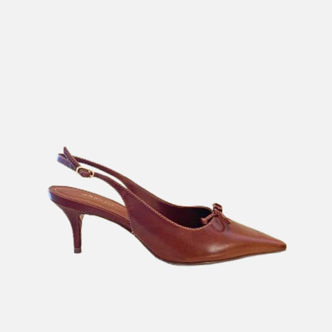 Scarpin Slingback Caramelo Fino Médio - comprar online