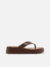 Tamanco Couro Flatform Thong