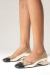 Scarpin Salto Bloco Bicolor Laço - comprar online