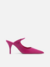 Mule Rosa Couro Salto Fino Tira - comprar online