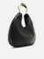Bolsa Tiracolo Preta Couro Média Metal Bold na internet