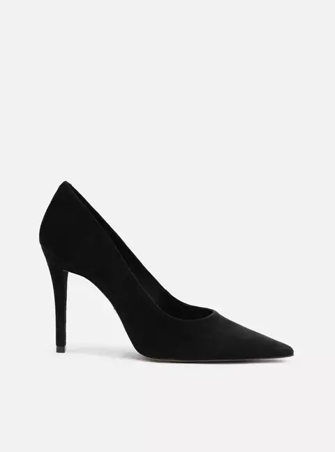 Scarpin Camurça Salto Alto Clássico - comprar online