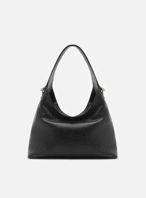 Bolsa Tiracolo Marrom Couro Média Alça Dupla - comprar online