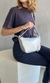 Bolsa Tiracolo Prateada Couro Pequena Alças Mix - loja online