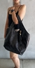 Bolsa Hobo Preta Couro Grande Barbicacho - loja online