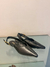 Sapatilha Preta Couro Slingback Fivela - loja online
