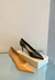 Scarpin Couro Salto Baixo Fino Bico Fino - comprar online