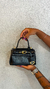 Imagem do Tiracolo Preta Couro Pequena Bag Charm Victória