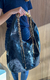 Bolsa Hobo Preta Couro Grande Alça Metais - loja online