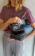 Clutch Vermelha Couro Média Moderna - loja online