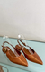 Sapatilha Couro Slingback Metal Bold - comprar online