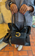Imagem do Bolsa Shopping Preta Couro Isa Grande