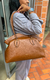 Bolsa Shopping Marrom Couro Grande Moderna - loja online