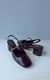 Sapato Boneca Marrom Couro Bloco Slingback Classic - loja online