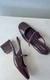 Imagem do Sapato Boneca Marrom Couro Bloco Slingback Classic
