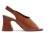 Sandal Boot Marrom Couro Salto Bloco Tira