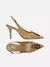 Scarpin Palha Tressê Salto Fino Slingback Pedraria - comprar online