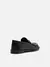 Mocassim Preto Couro Franzido Tira na internet