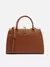 Bolsa Tote Marrom Grande Metal Tiras Frontais na internet