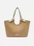 Bolsa Shopping Palha Grande Alças Off-White
